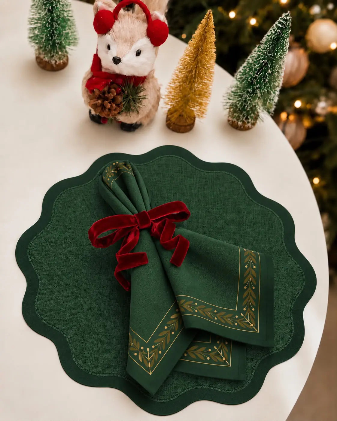 Kit de Mesa Posta Guirlanda Floresta