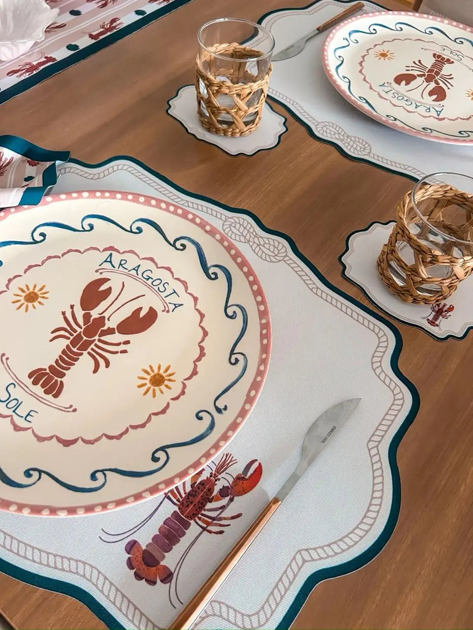 Kit de Mesa Posta Lagostas - PG lagosta