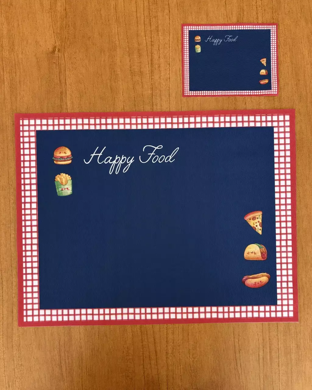 Guardanapo estampado Happy Food