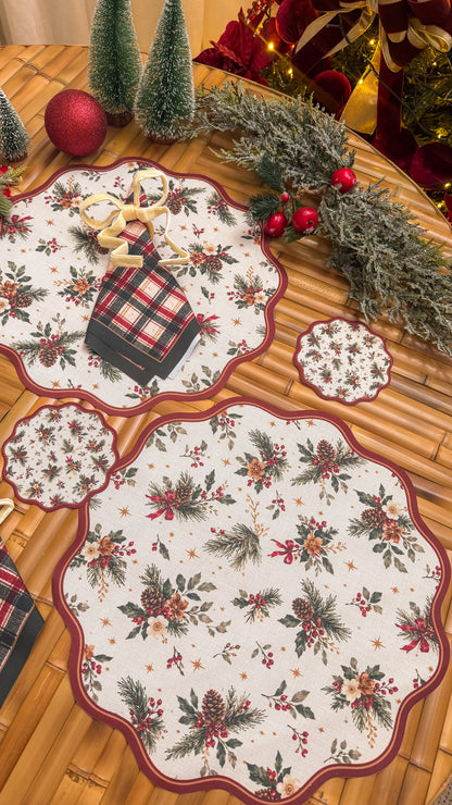 Kit de Mesa Posta Tradição de Natal