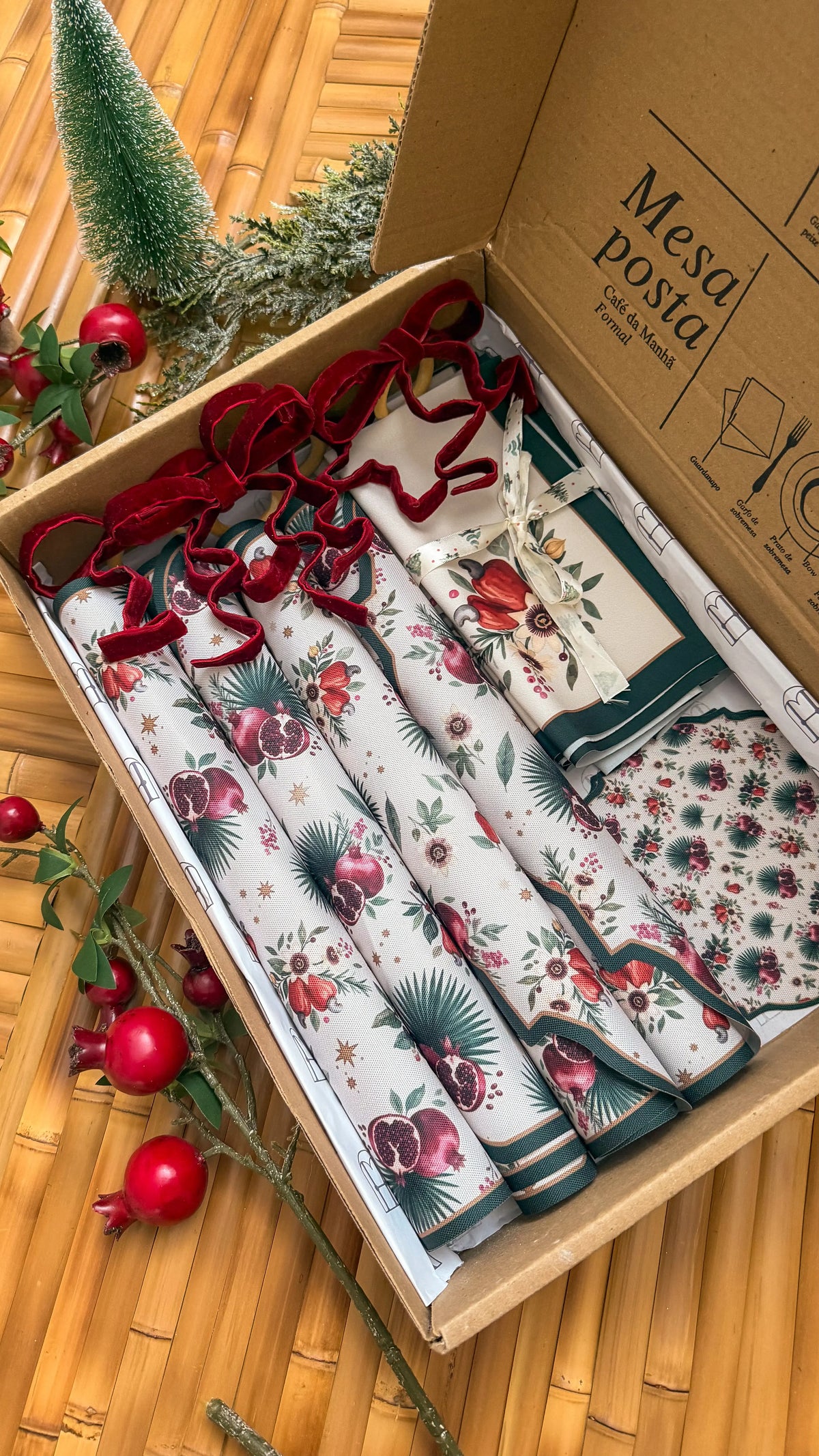 Kit de Mesa Posta Natal Brasileiro