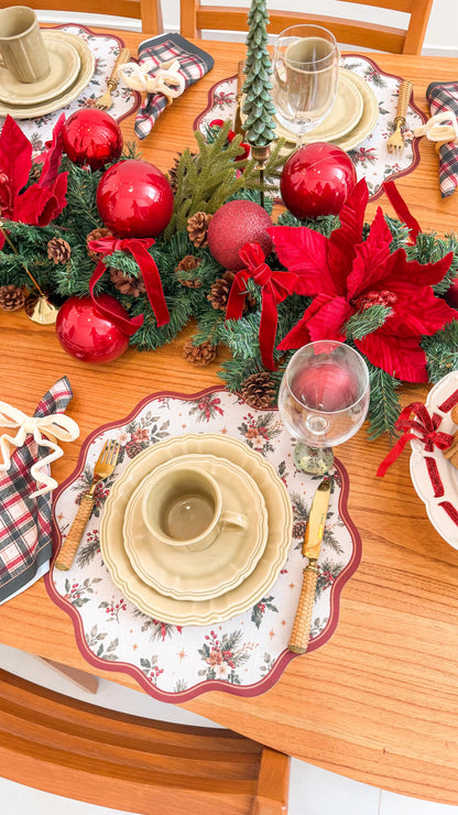 Kit de Mesa Posta Tradição de Natal