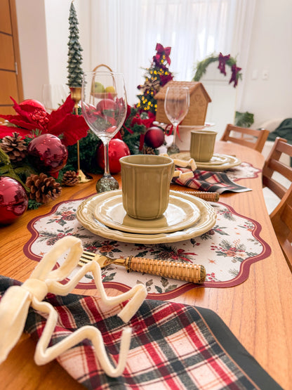 Guardanapo Xadrez Tradição de Natal