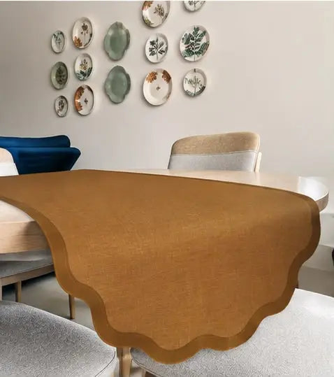 Trilho De Mesa Clásico Mostarda