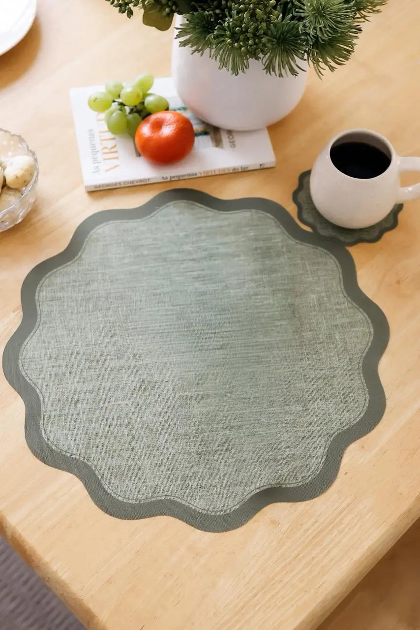 Lugar Americano Essenza Verde Oliva