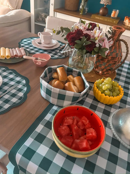 Kit Farm house — 4 Americanos + 1 Trilho Xadrez Verde