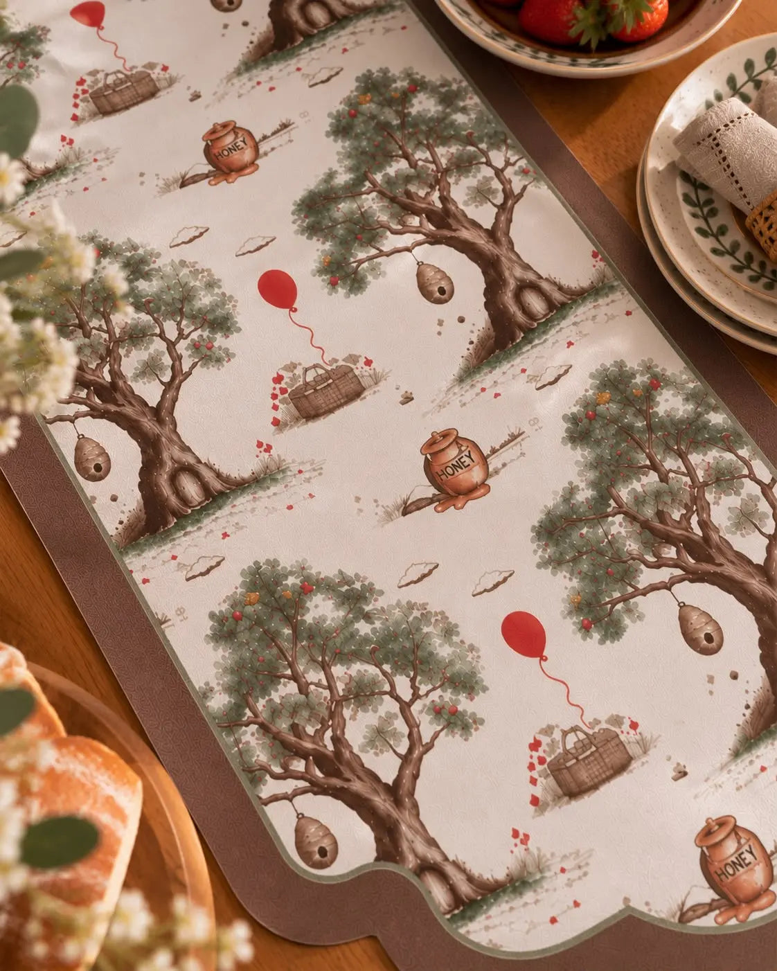 Trilho De Mesa Ursinho Puff