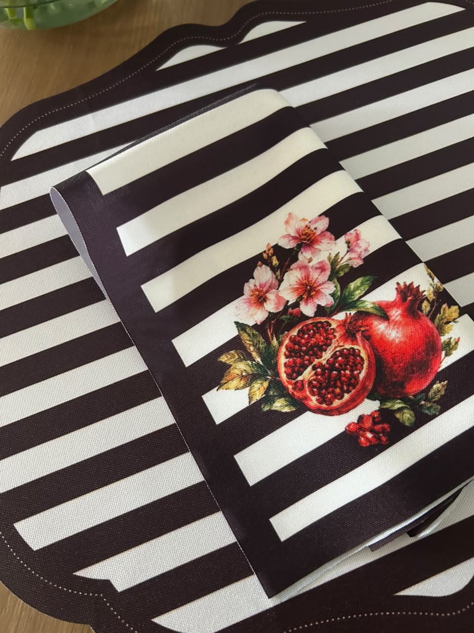 Kit de Mesa Posta Listras Romã