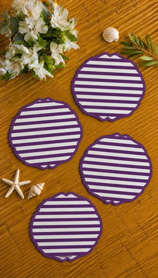Kit Listras — 4 Americanos + 1 Trilho Listras Roxo