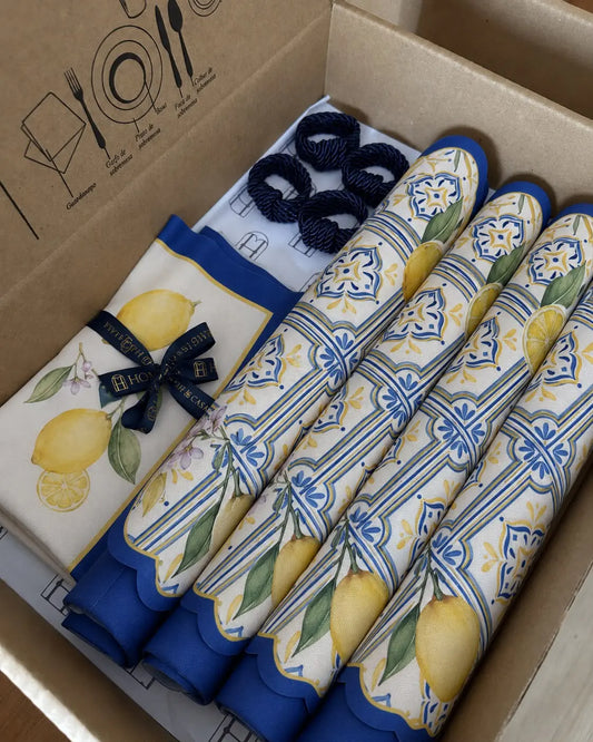 Kit de Mesa Posta Verão de Cascais — PG Clássico Azul