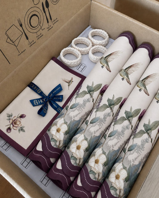 Kit de Mesa Posta Magnólias