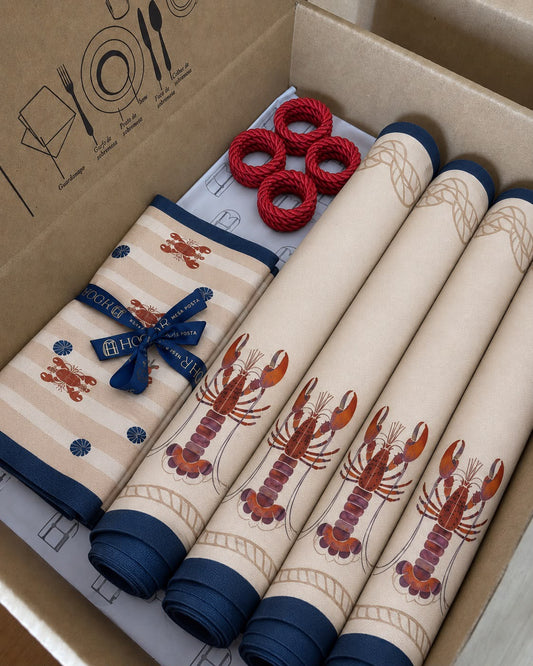 Kit de Mesa Posta Lagostas - PG lagosta