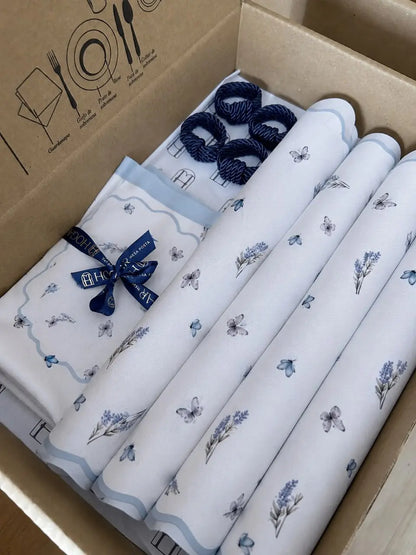 Kit de Mesa Posta Alice - PG clássico azul marinho