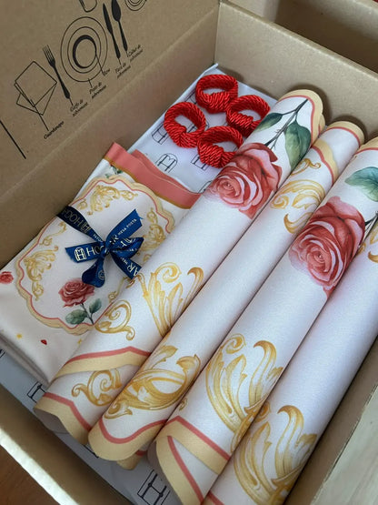 Kit de Mesa Posta Bela - PG clássico vermelho