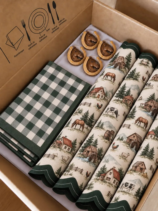 Kit de Mesa Posta Farm House