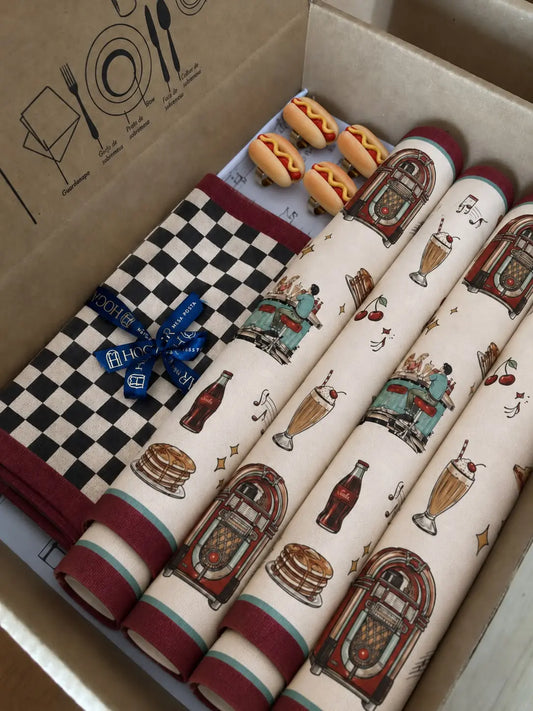 Kit de Mesa Posta Dinner Estampado  — PG Hot Dog