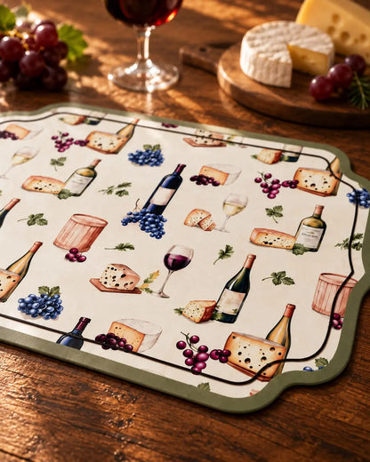 Kit 6 Lugares Americanos Queijos e vinhos