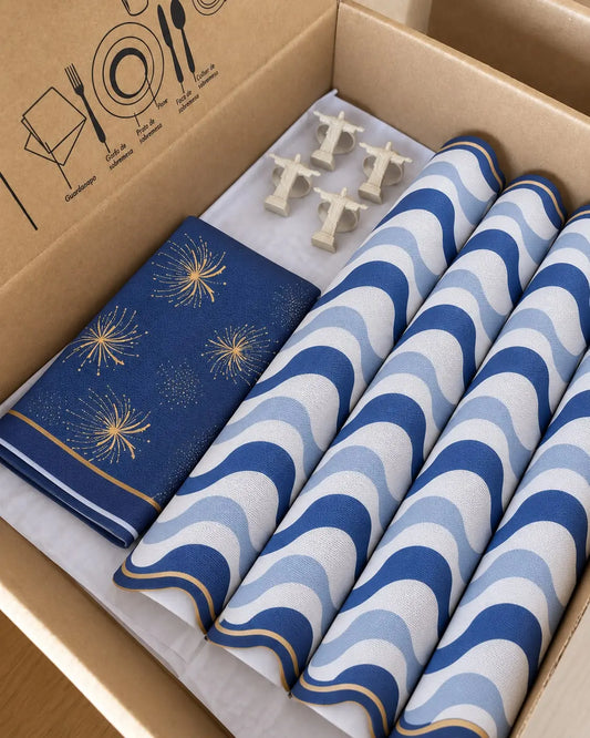 Kit de Mesa Posta Calçadão de Copacabana