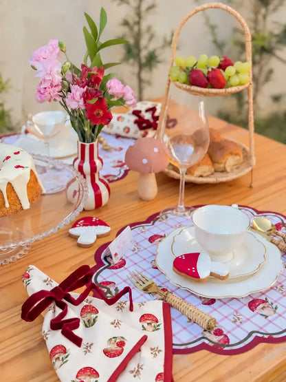 Kit de Mesa Posta Bosque Encantado - PG Laço Vermelho