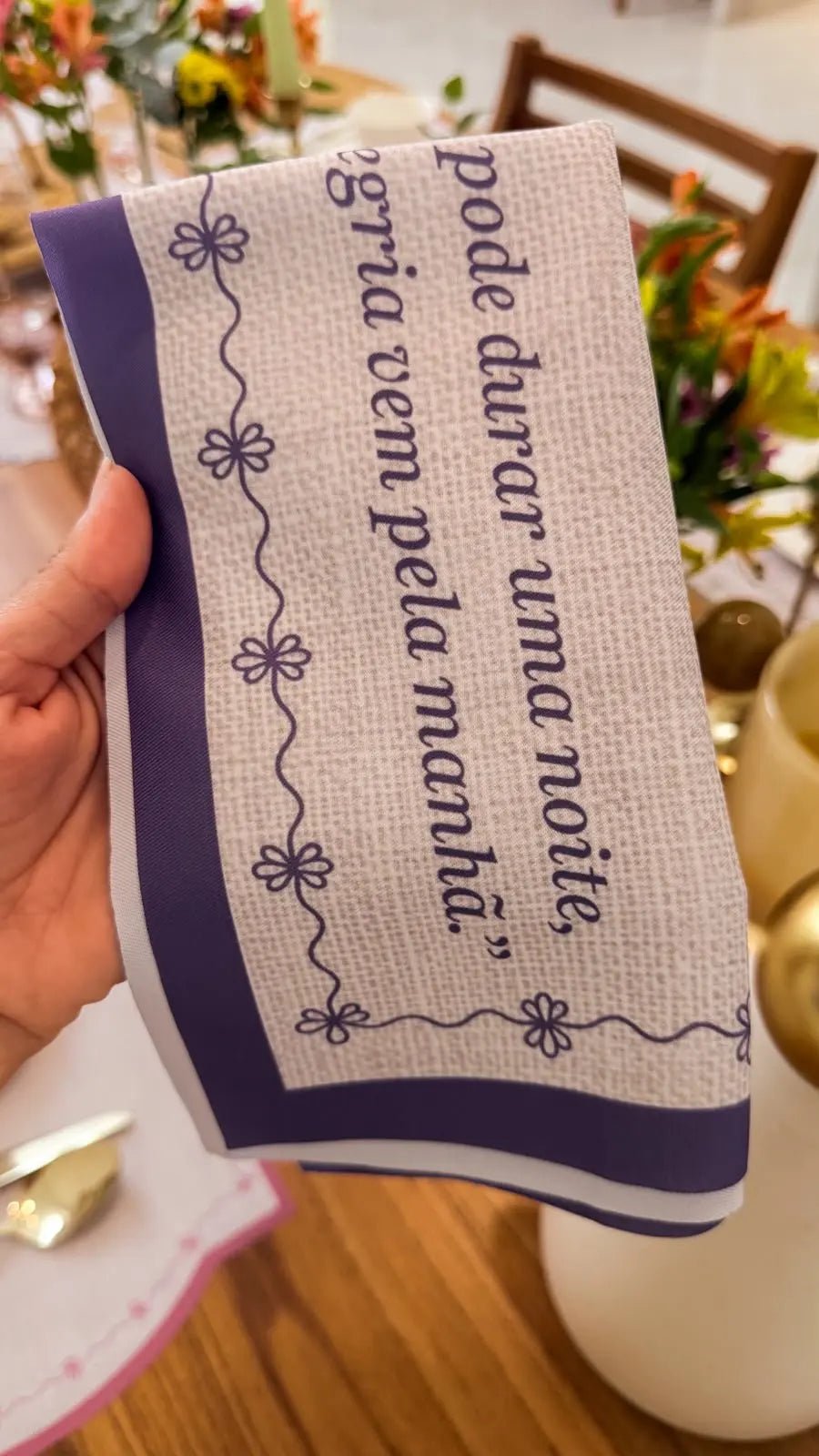 Guardanapo Esperança Lilás