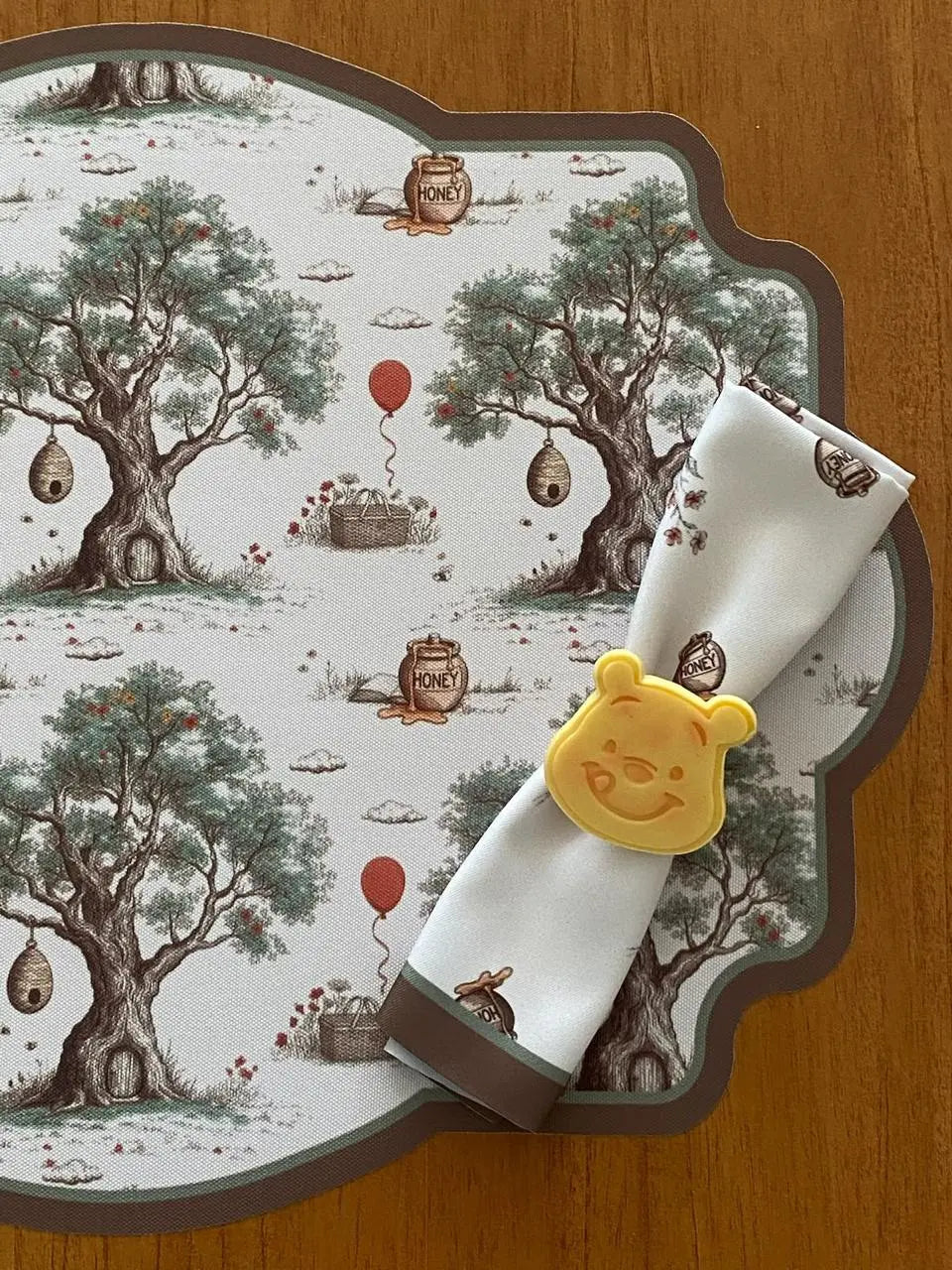 Kit de Mesa Posta Ursinho Puff - PG Ursinho