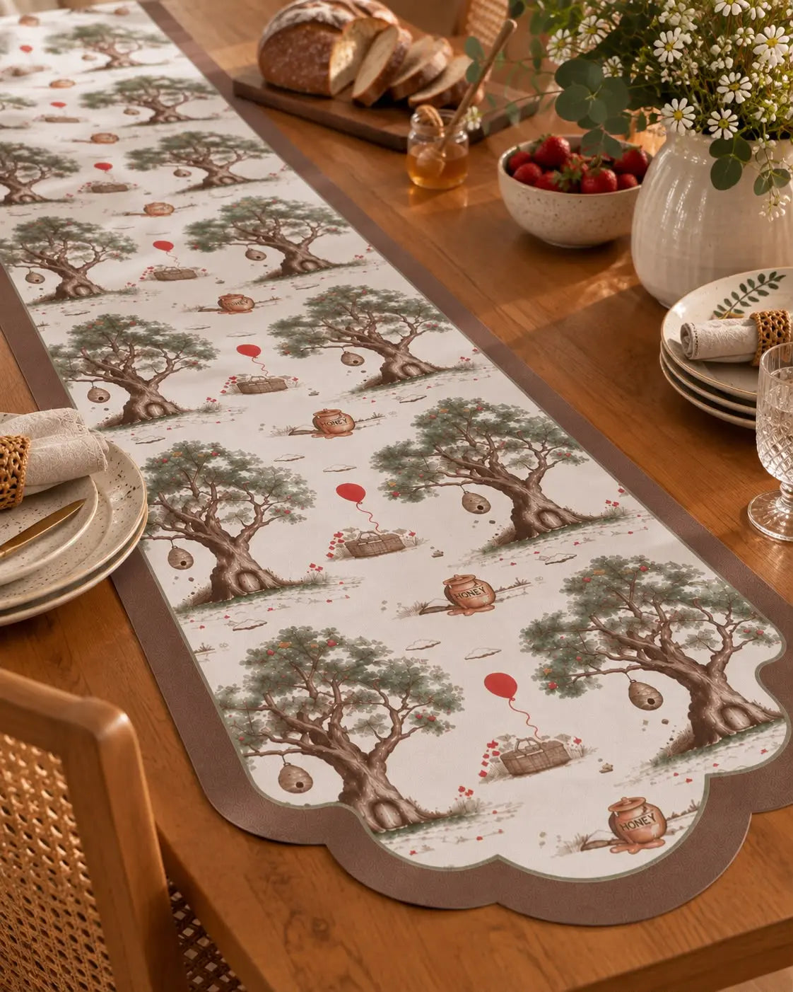 Trilho De Mesa Ursinho Puff