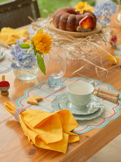 Kit de Mesa Posta Xadrez Candy