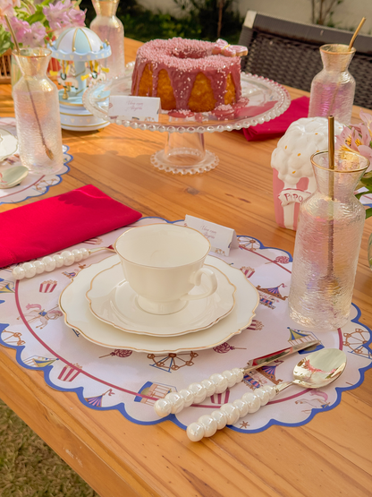 Kit de Mesa Posta Parque de diversões