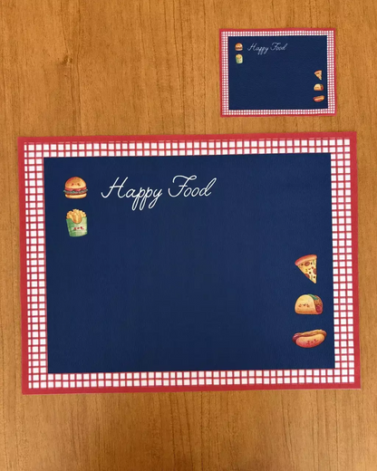 Guardanapo estampado Happy Food