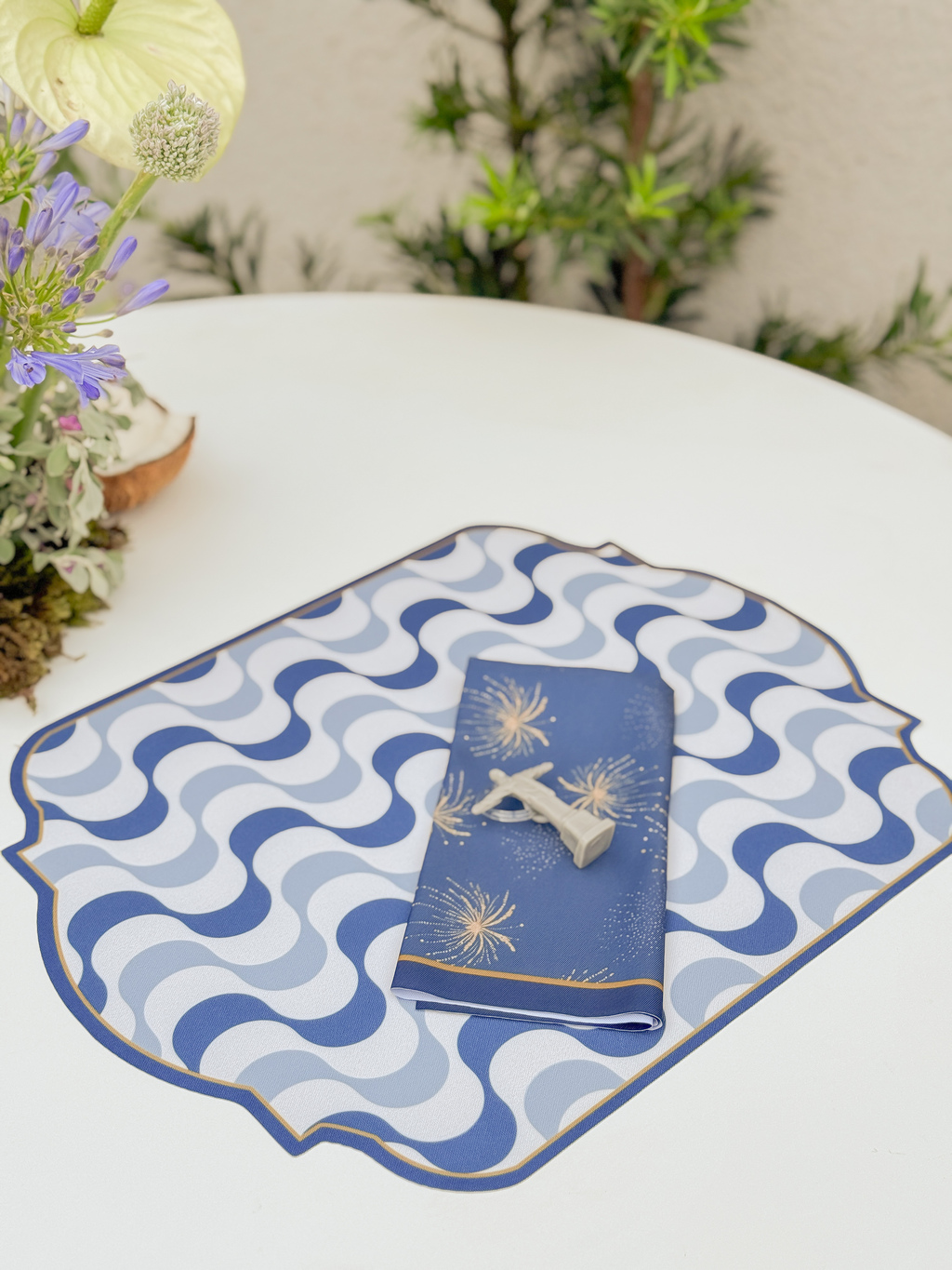 Kit de Mesa Posta Calçadão de Copacabana