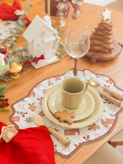 Kit de Mesa Posta Casinha de gengibre
