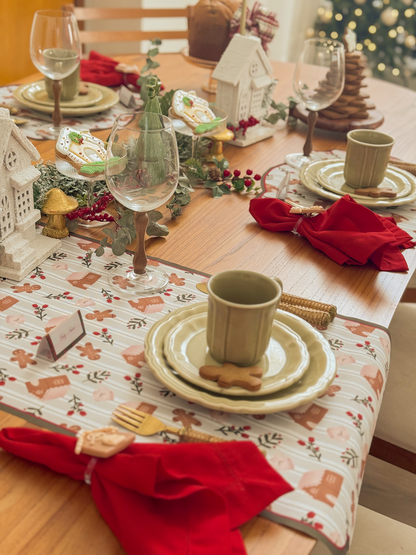 Trilho De Mesa casinha de gengibre