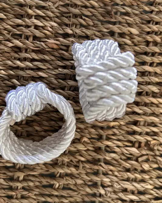Porta Guardanapo Cordão Branco
