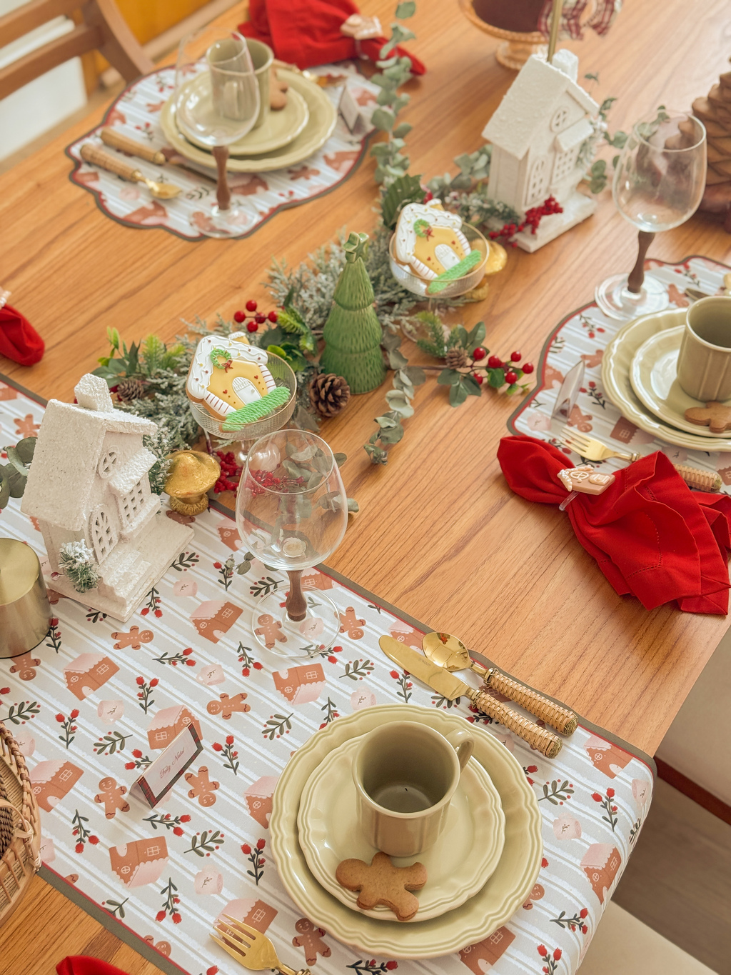 Trilho De Mesa casinha de gengibre