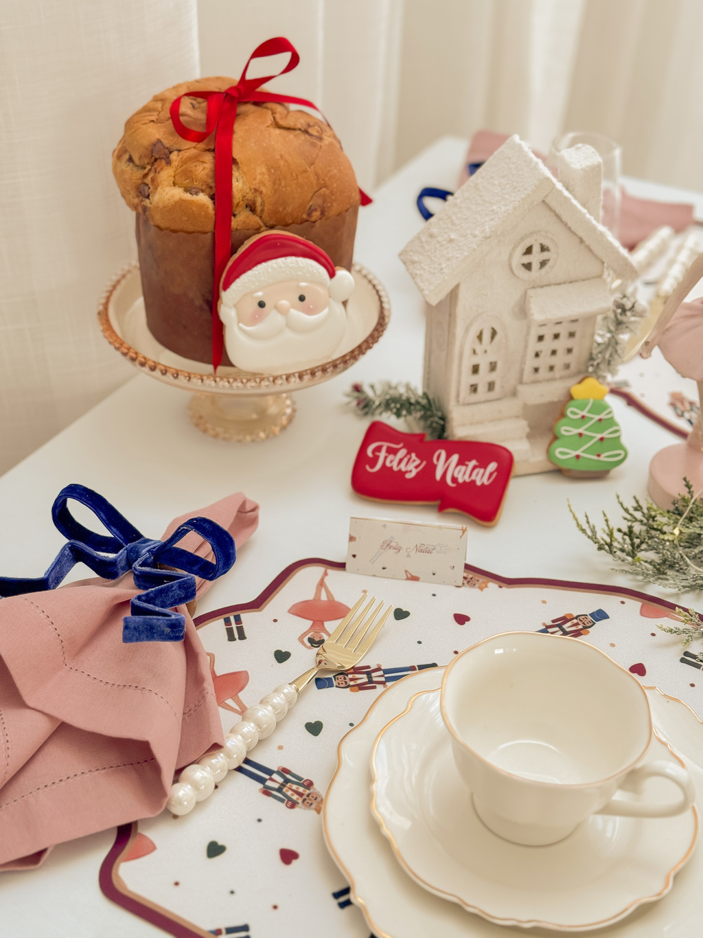 Kit de Mesa Posta Quebra nozes e bailarina