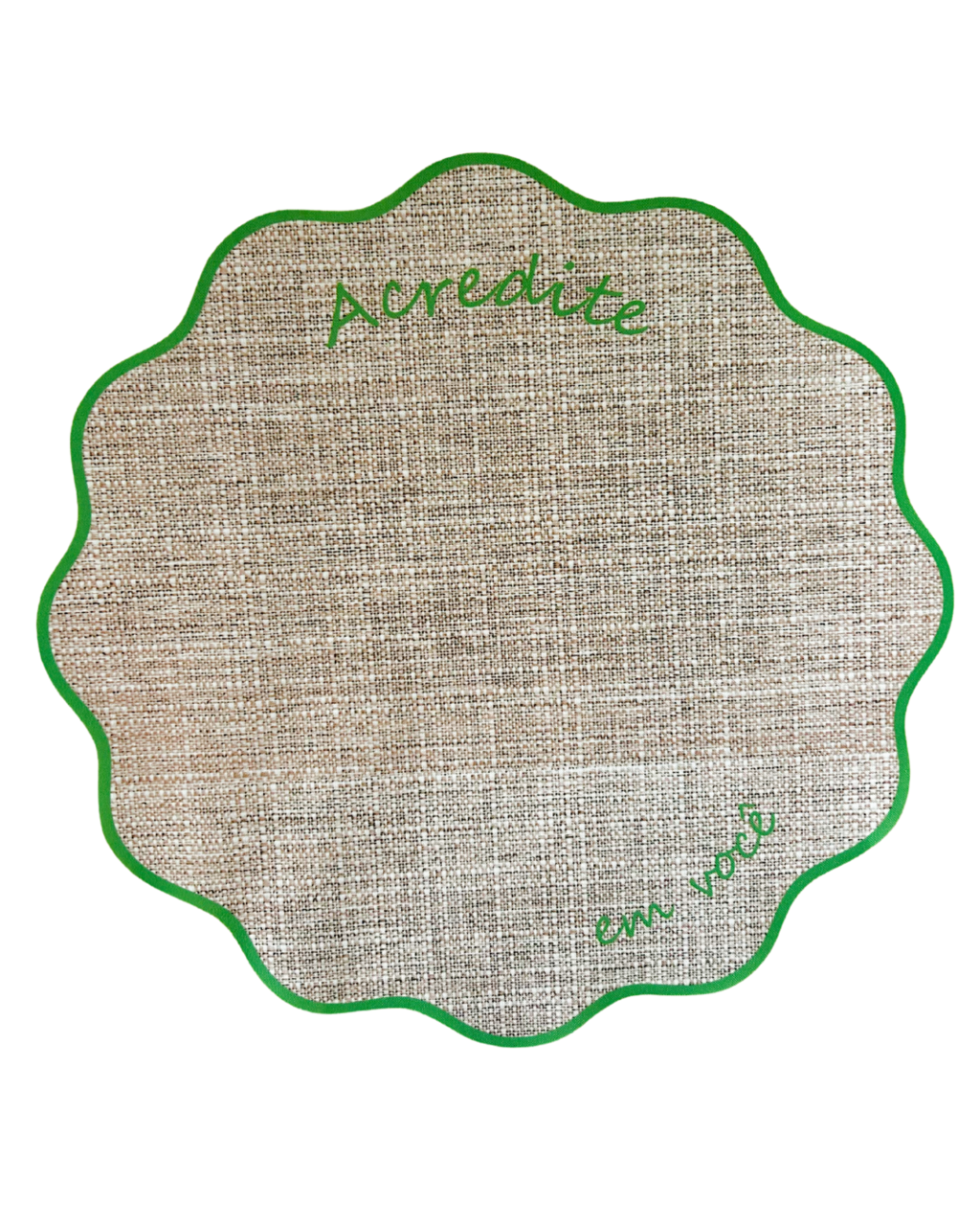 Lugar Americano Acredite - Coleção Cores