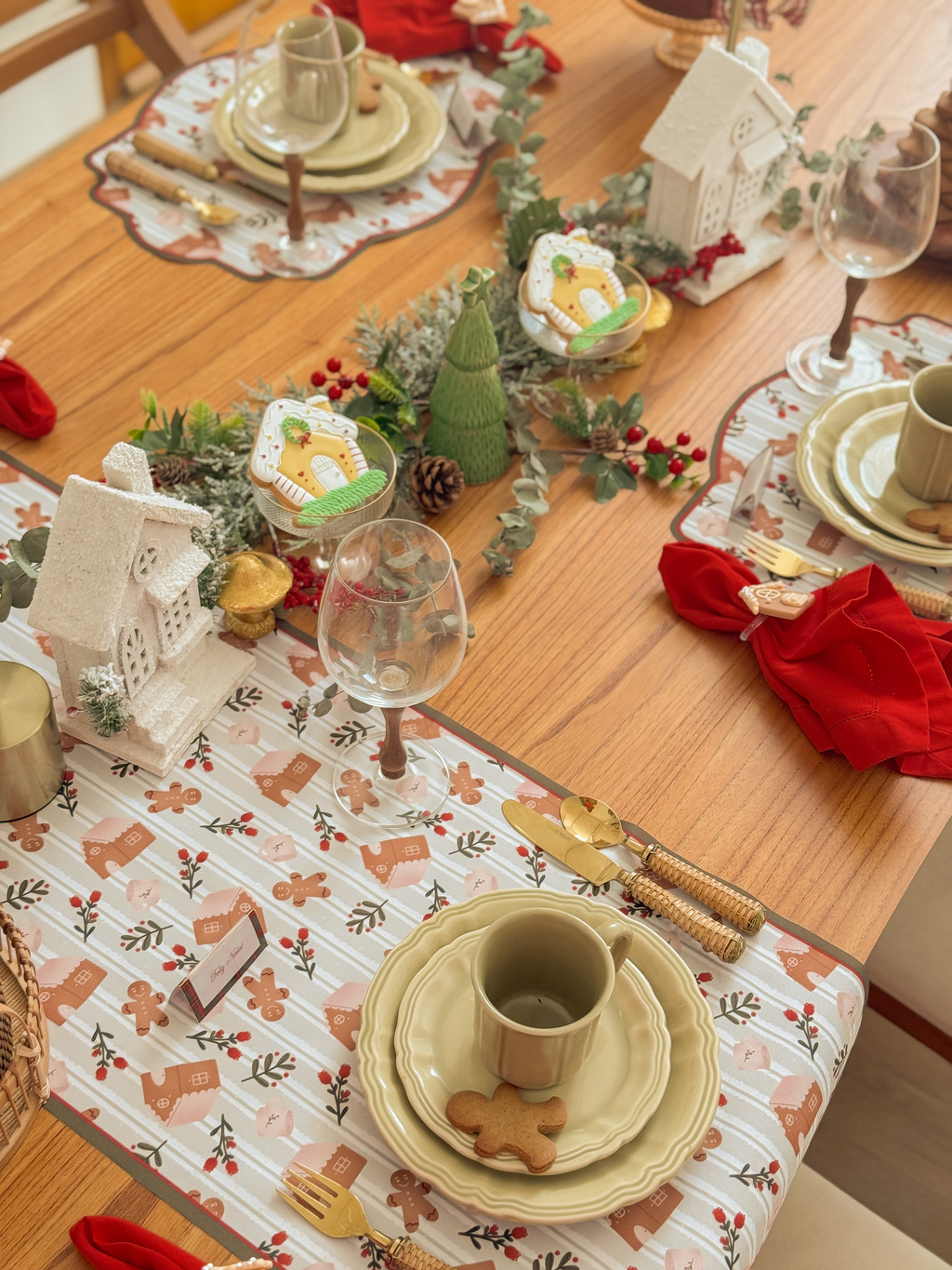 Trilho De Mesa casinha de gengibre