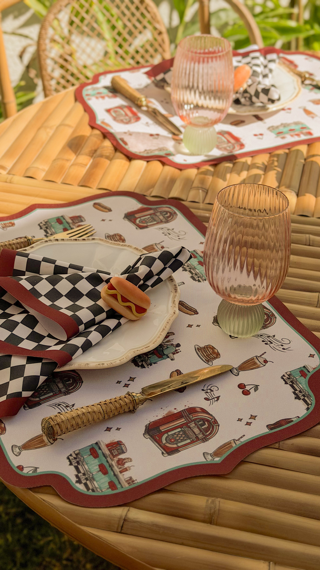 Guardanapo estampado Diner
