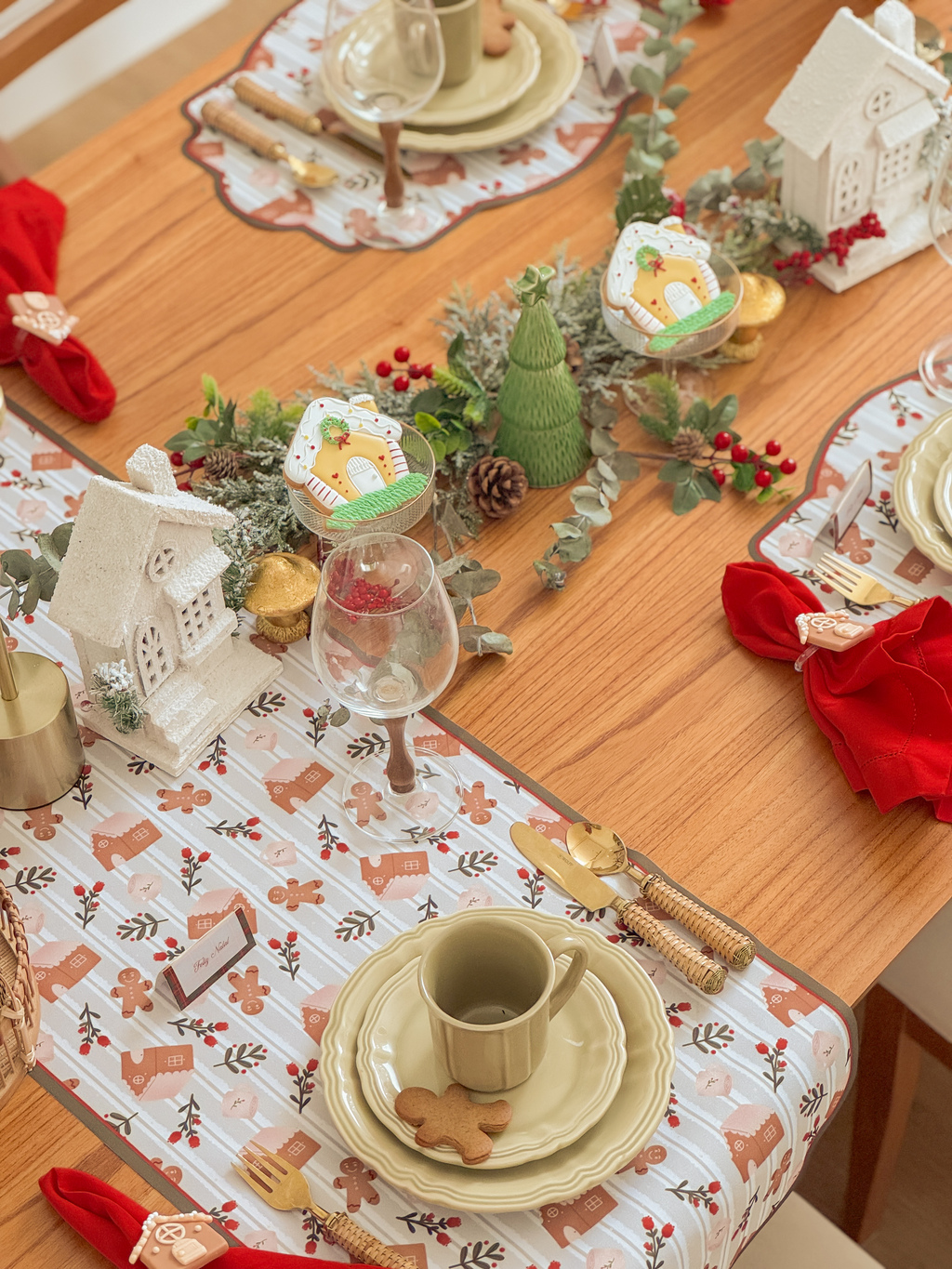 Trilho De Mesa casinha de gengibre