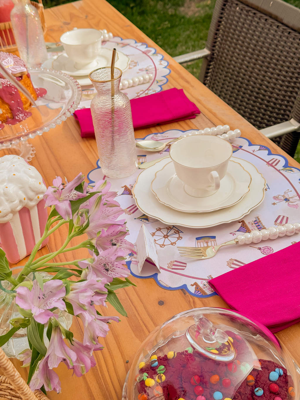 Kit de Mesa Posta Parque de diversões
