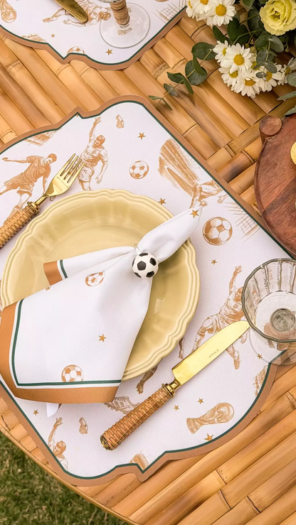 Kit de Mesa Posta Copa do Mundo - dourado