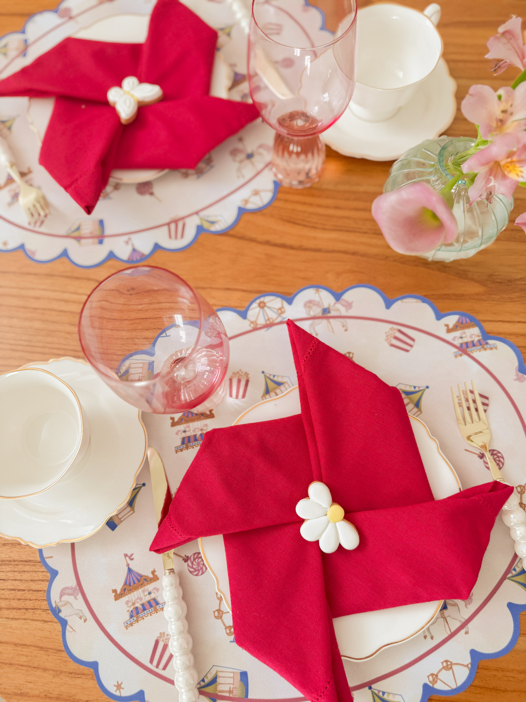 Kit de Mesa Posta Parque de diversões
