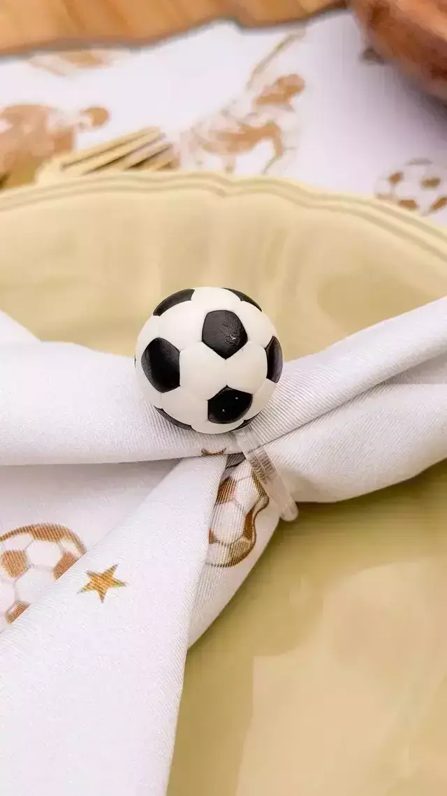 Porta Guardanapo Biscuit Bola de futebol