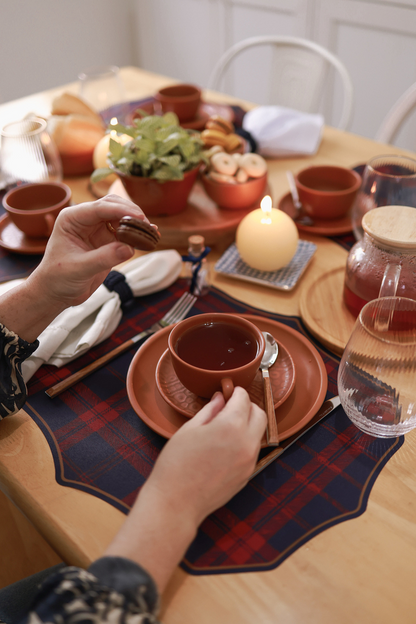 Kit 6 Lugares Americanos Xadrez Irlandês