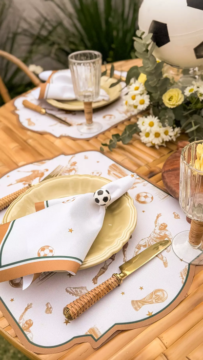 Kit de Mesa Posta Copa do Mundo - dourado