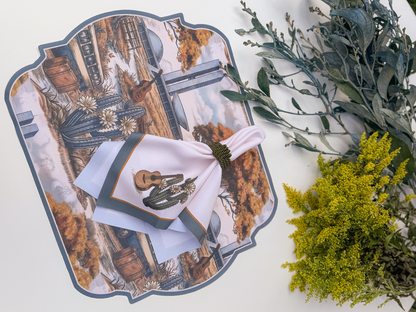 Guardanapo estampado Faroeste Caboclo