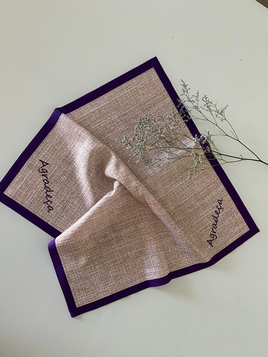 Guardanapo estampado Cores Agradeça