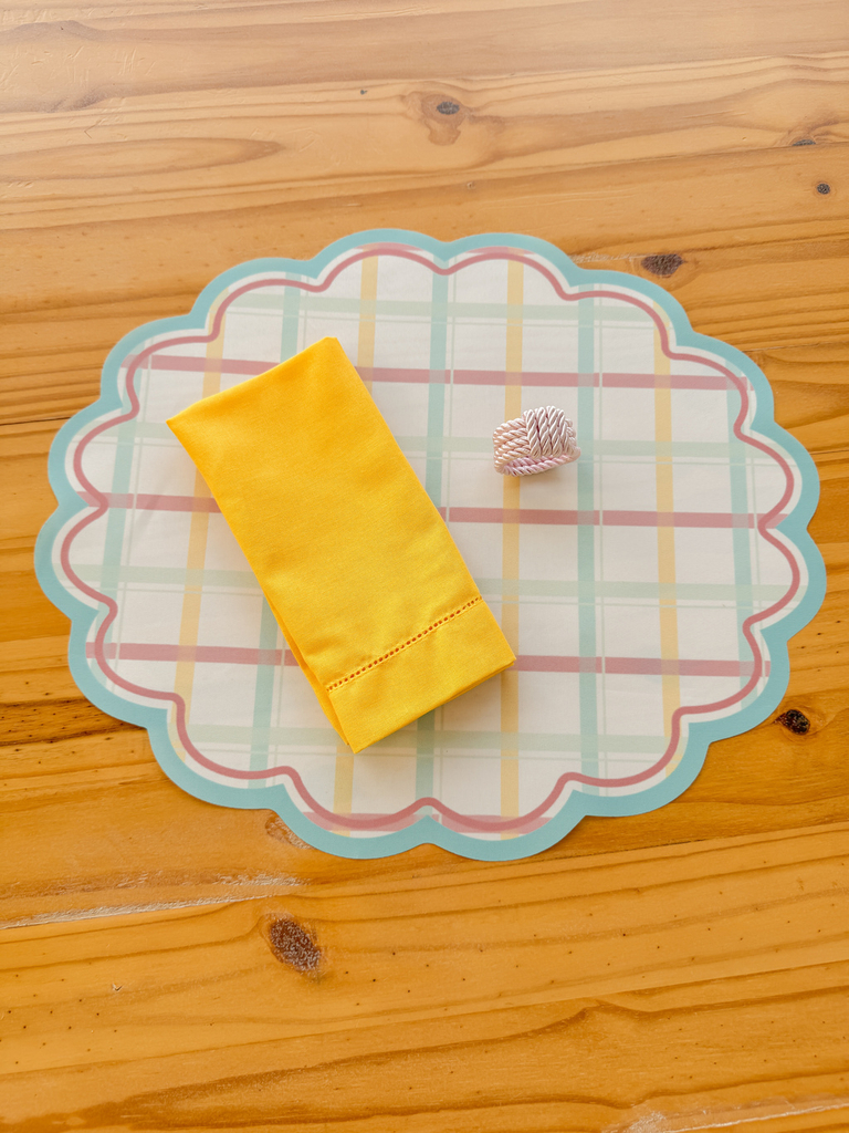 Kit 6 Lugares Americanos Xadrez Candy