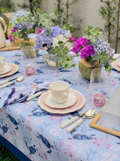 Toalha De Mesa Tartaruga Azul