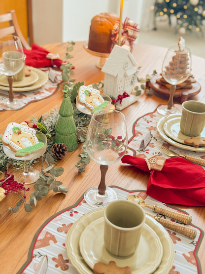 Kit de Mesa Posta Casinha de gengibre